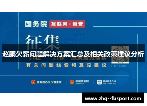 赵鹏欠薪问题解决方案汇总及相关政策建议分析 赵鹏欠薪问题解决方案汇总及相关政策建议分析