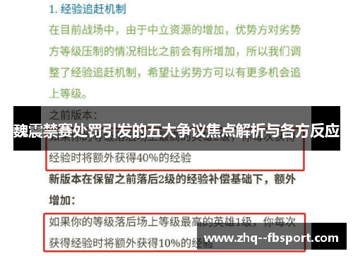 魏震禁赛处罚引发的五大争议焦点解析与各方反应